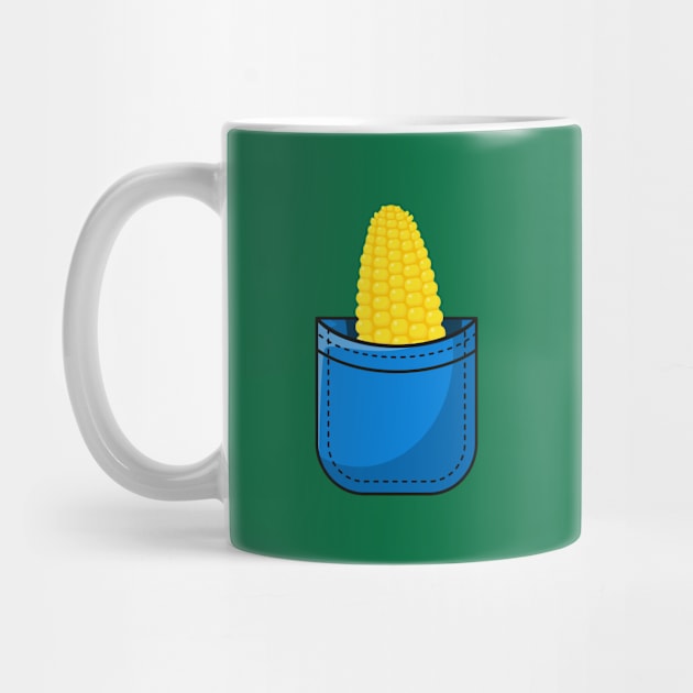 Corn Cob in Your Pocket - Funny Vegan Vegetable Farmer Humor by TGKelly